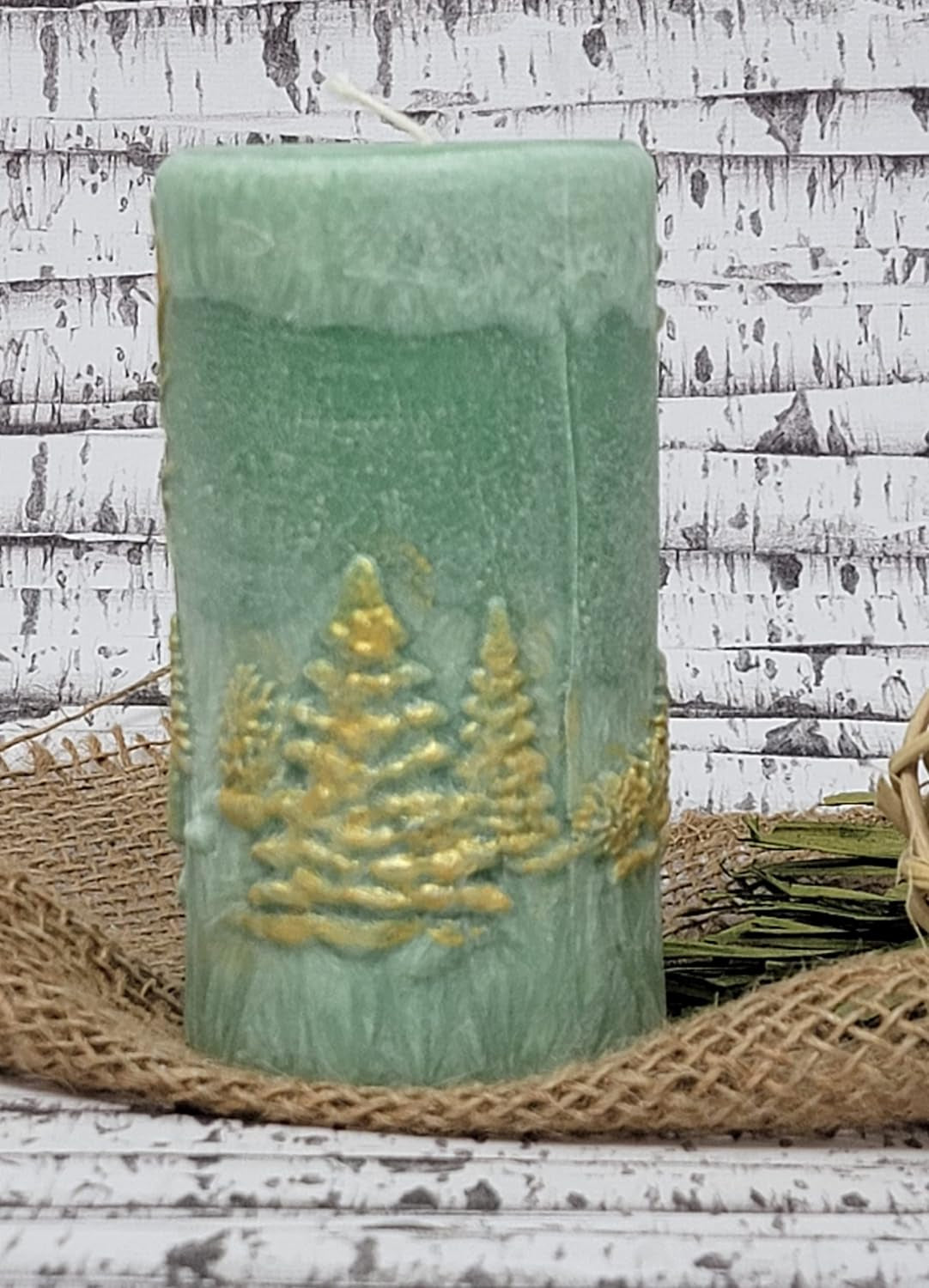 Christmas Scene Candle | Christmas Candle | Holiday Candle | Design Candle (Pink)